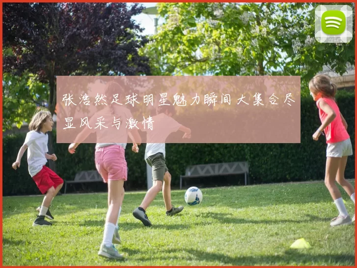 张浩然足球明星魅力瞬间大集合尽显风采与激情